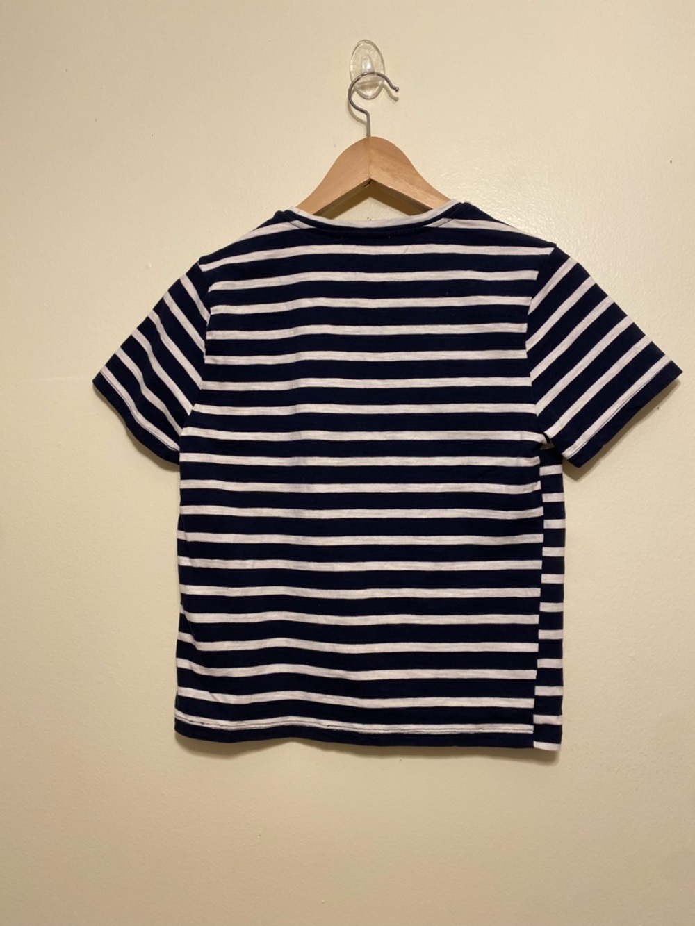 Everlane Navy and White Striped Tee. Size XS - Picture 2 of 7